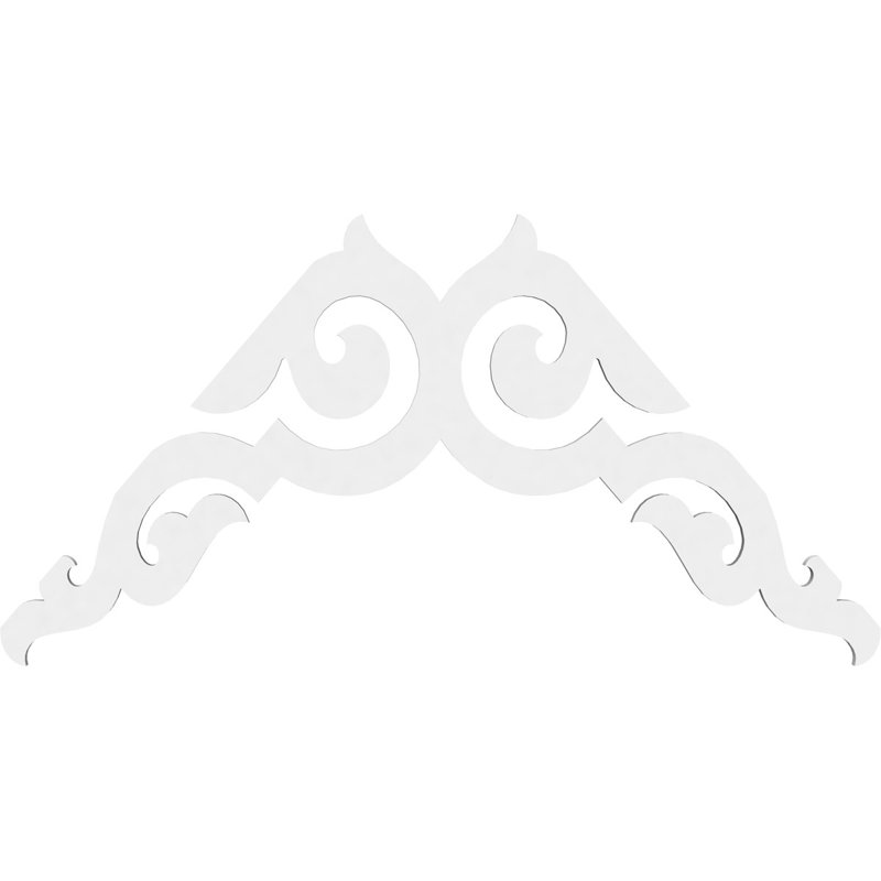 Pignon en PVC de qualité architecturale Rotherham, H 21 po x l 36 po x P 1 po, 14 / 12