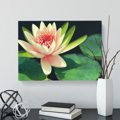 Watercolour Water Lily Flower Vol.1 - Wrapped Canvas