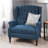 Oversized Tufted Wingback Fabric Push Back Recliner With Nailhead Trim And Button Tufted Diamond Stitch For Living Room, Bedroom-660637315