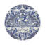 Sous-verres ronds en cuir bleu royal végétal royal William et Mary-119015407
