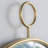 Iron Frame Vertical Round Mirror