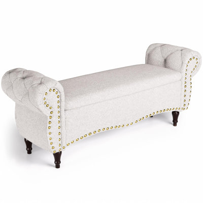 53" Length Upholstered Bench & Ottoman
