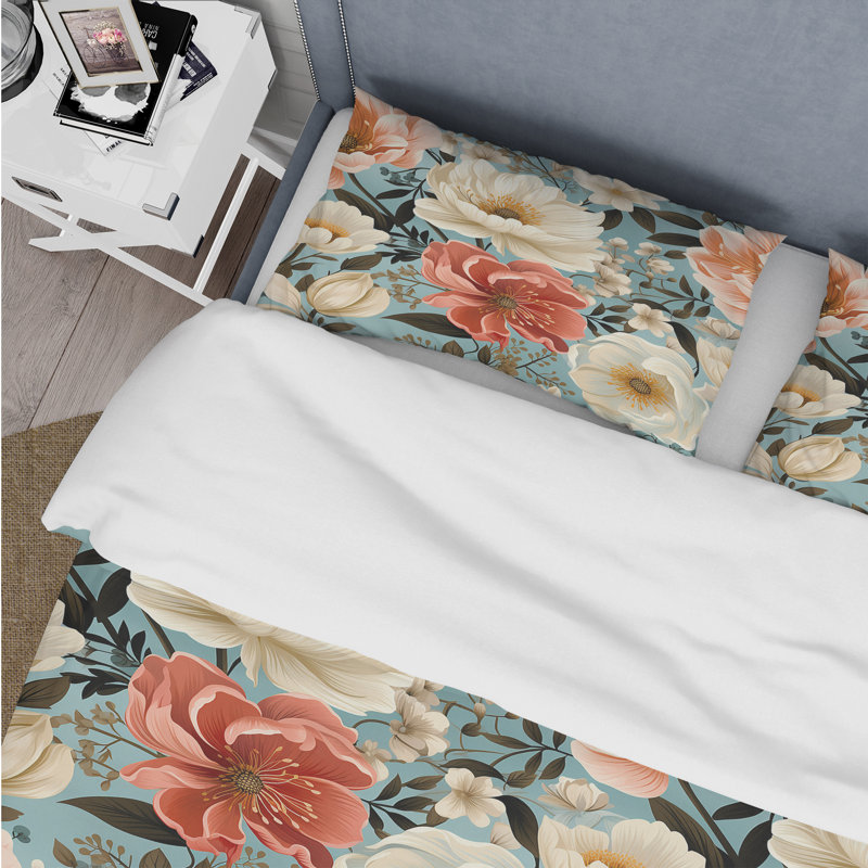 Ensemble de housse de couette Boho, Housse de couette simple + 1 taie décorative stan