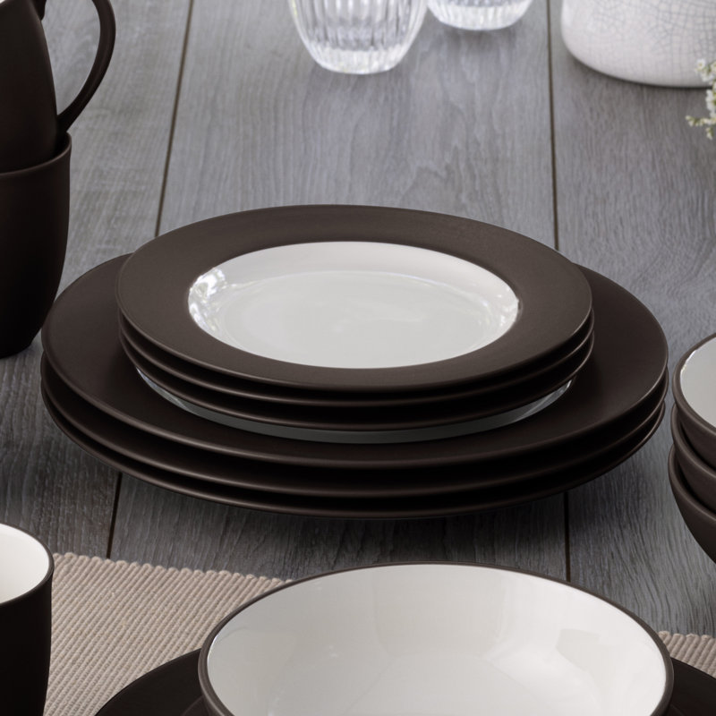 Noritake Colorwave Rim Dinner Plates, 11", Chocolate