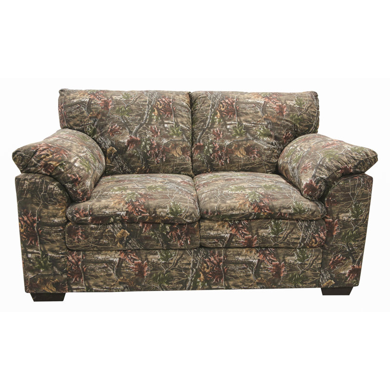 Union Rustic Loveseat in Superflauge Camo Fabric