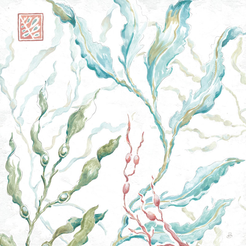 Delicate Sea X - Wrapped Canvas Art Print, 51cm H x 51cm W