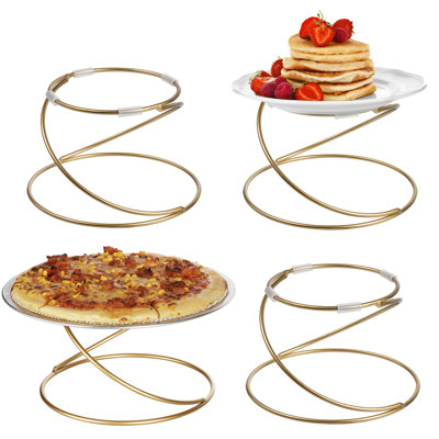 Mercer41 Lesly Pizza Pan Serving Platter Display Riser Stand