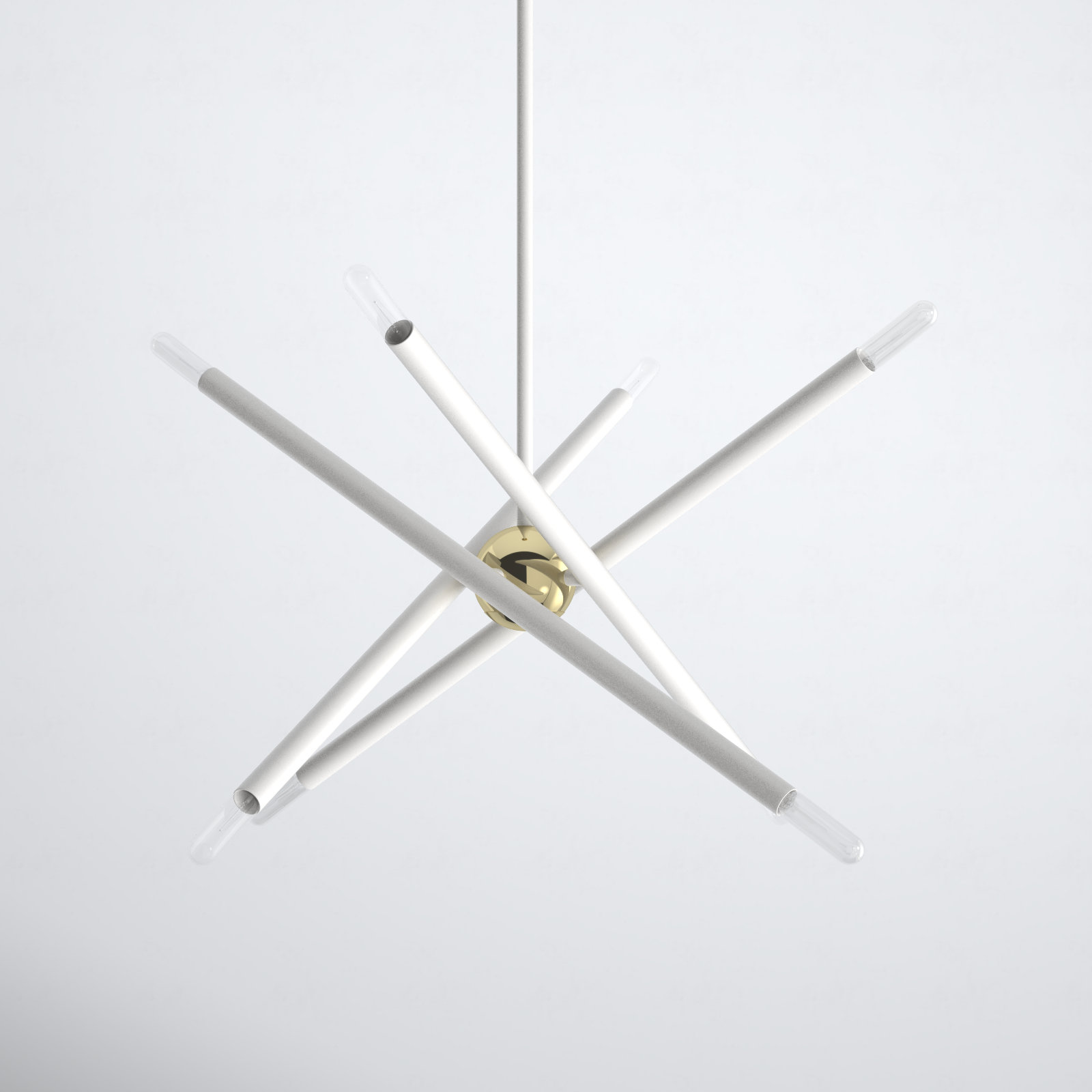 Poco 8 - Light Dimmable Sputnik Chandelier, White