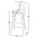Ellie Rattan and Metal Low Back Counter Stool