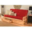 Le cadre de futon double Stratford comprend des tiroirs de rangement et un matelas-763104899-763104926-675363571