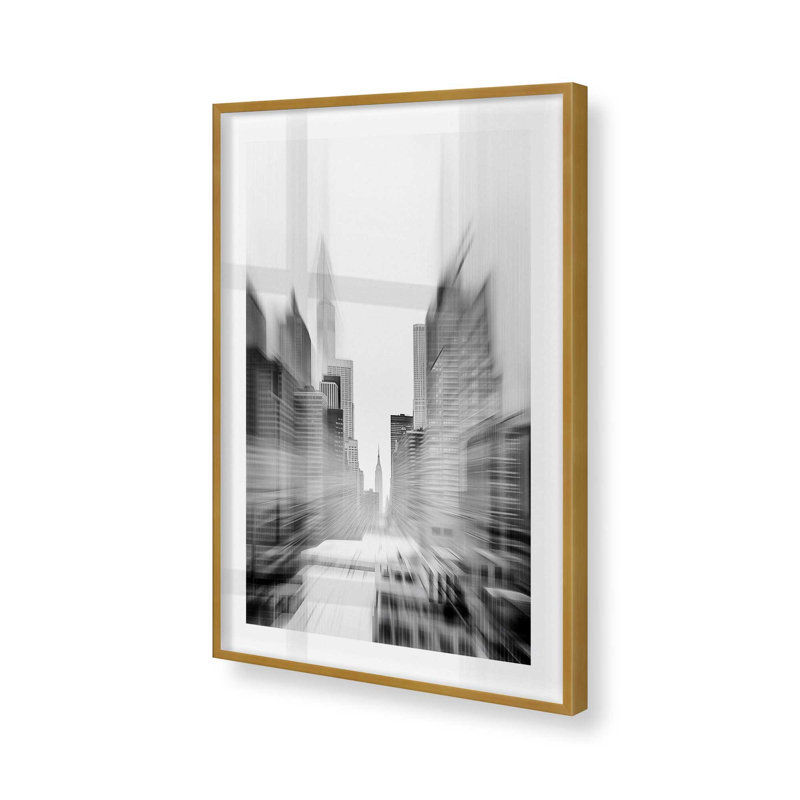 NYC City Rhythms, Cadre photo simple or poli, H 9,25 po x l 11,25 po