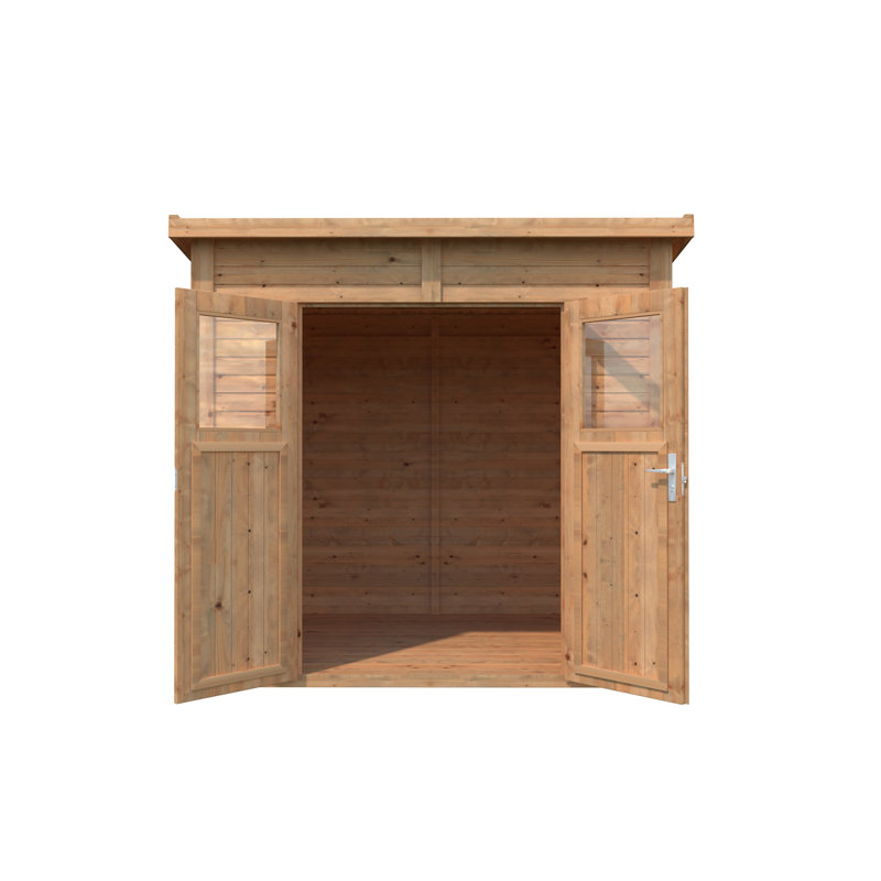 8 ft. x 6 ft. Nordic Spruce Wooden Lean-To Storage Shed with Double Doors