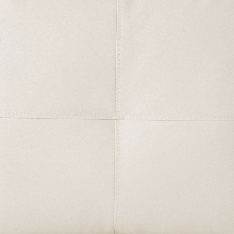 Canapé modulaire en cuir 2 pièces Bakos, Accoudoir à droite (vu de face), Similicuir crème