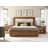 La Costa 36 " W Walnut Solid Wood Standard Drawer Nightstand