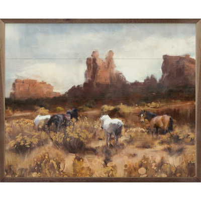 " Desert Horses By Nina Blue "