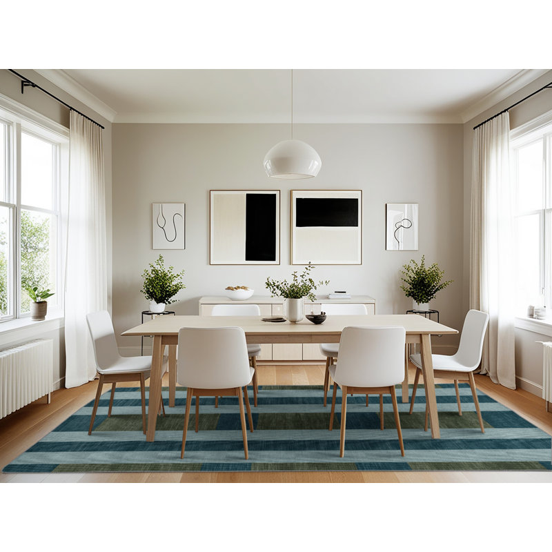 Machine Washable Botanical Brown Area Rug, Rectangle 7' x 10'