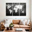 «World Map Iron Impression World Map», ensemble de 3 pièces sur toile-104053509