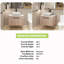 Meuble-lavabo simple 30 po avec lavabo en céramique et plateau en pierre blanche Roniah