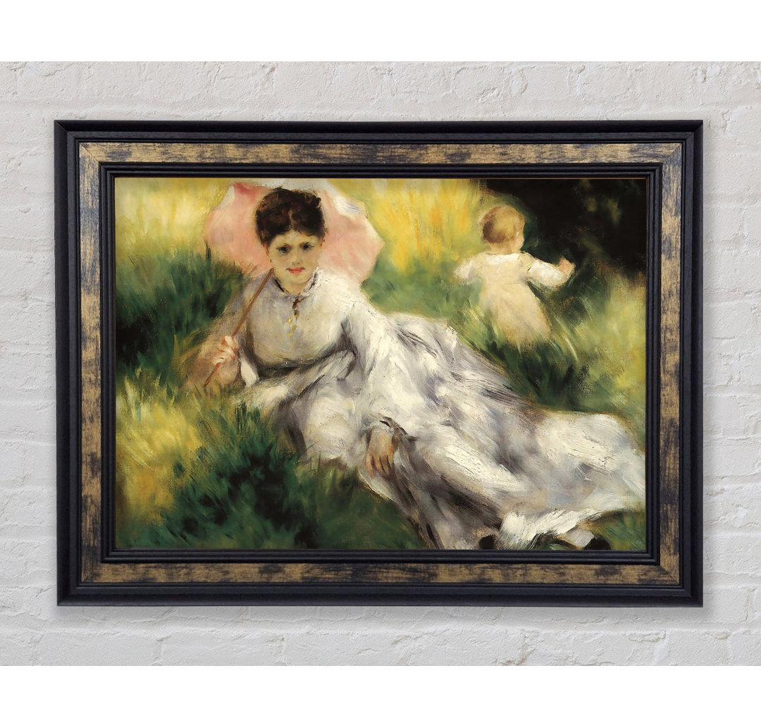 Renoir Frau mit Sonnenschirm - Druck