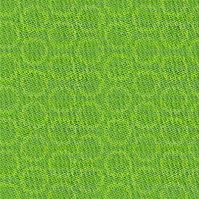 Tapis tissé à la machine vert, Carré 7 pi
