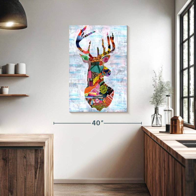 Brampt Abstract Deer, 39" H x 26" W