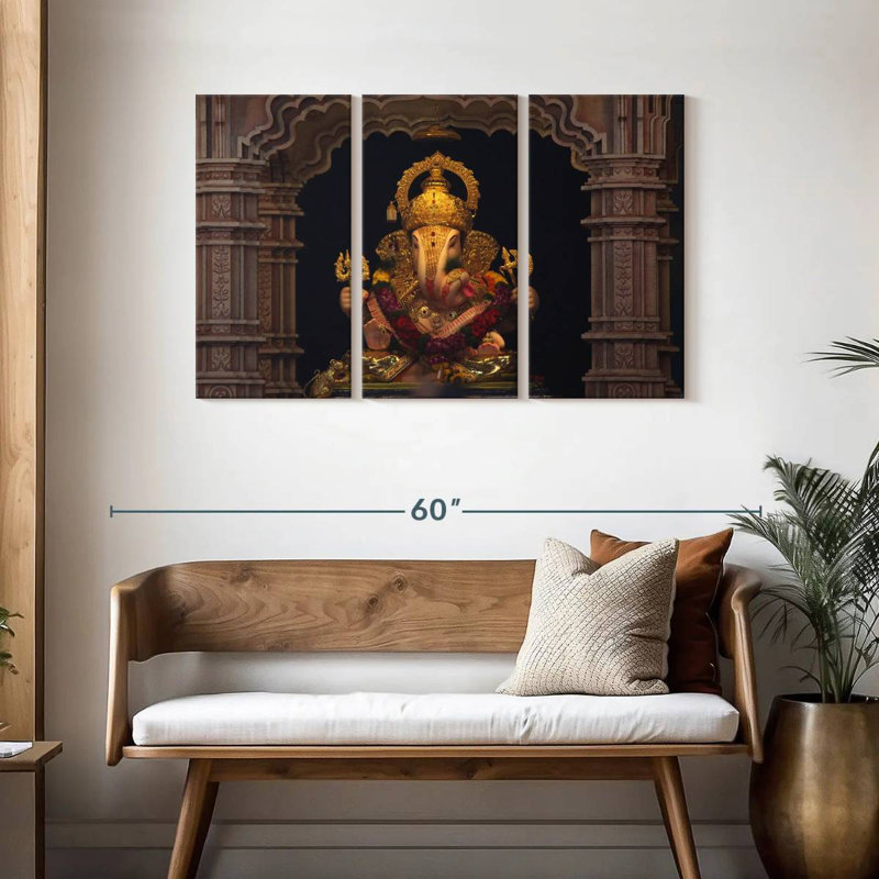 Adella Ganesh Statue, 28" H x 45" W