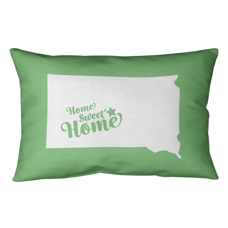 Coussin lombaire intérieur/extérieur doux pour la maison, Vert, Pierre