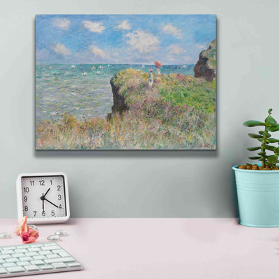 «Cliff Walk At Pourville» par Claude Monet, estampe numérique sur toile