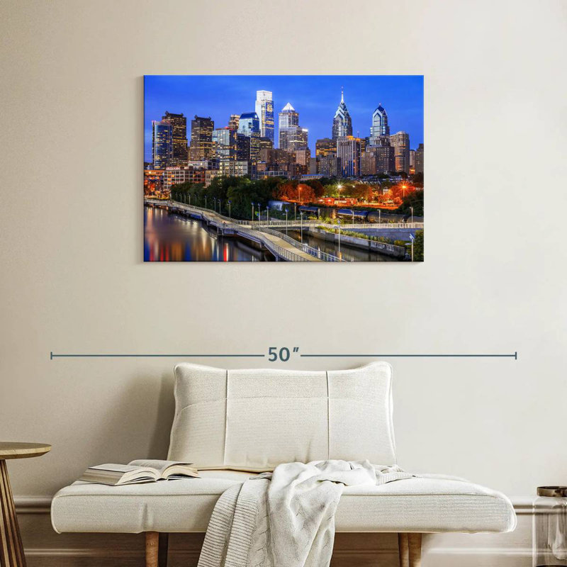 Ravi Philadelphia Blue Hour, H 24 po x l 36 po