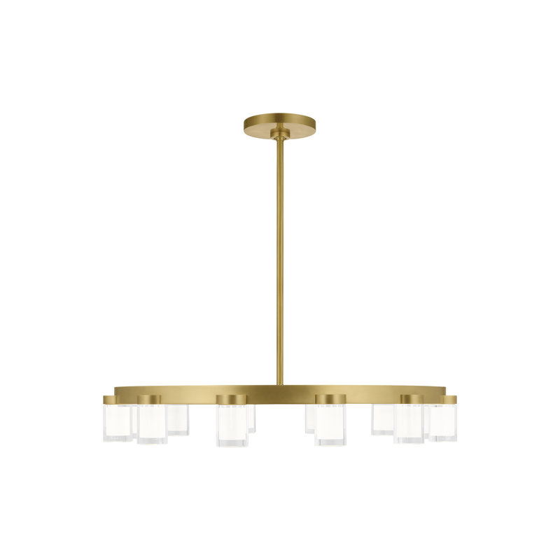 Esfera 12 - Light LED Chandelier, Natural Brass