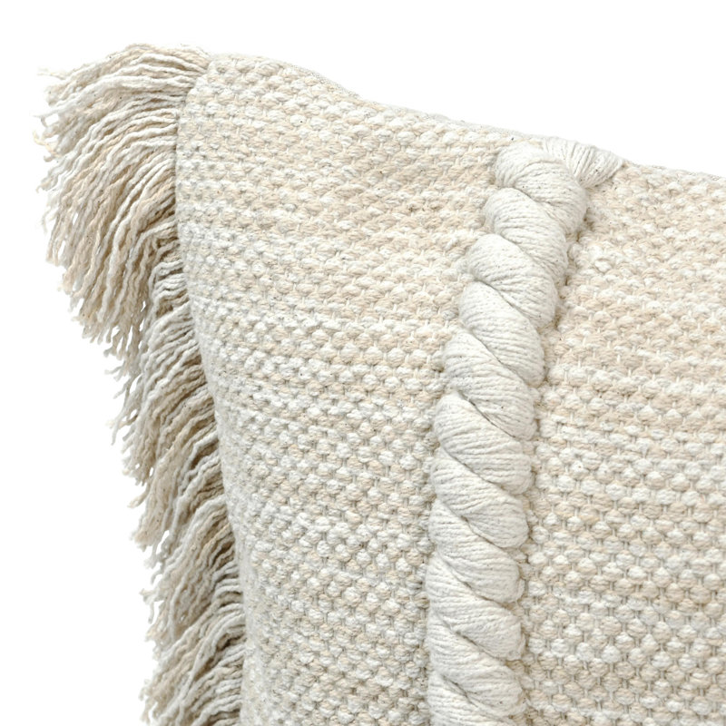 Coussin en tissu 22 po Lucera, H 14 po x l 26 po, Rectangulaire