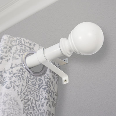Inman Plastic Adjustable Single Curtain Rod