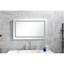 Miroir de salle de bain à DEL 40 po x 32 po - Brouillard, à intensité variable, 3 températures de couleur, fonction mémoire, fixation murale pour une élégance brouillard à intensité variable, mémoire, fixation, style tendance
