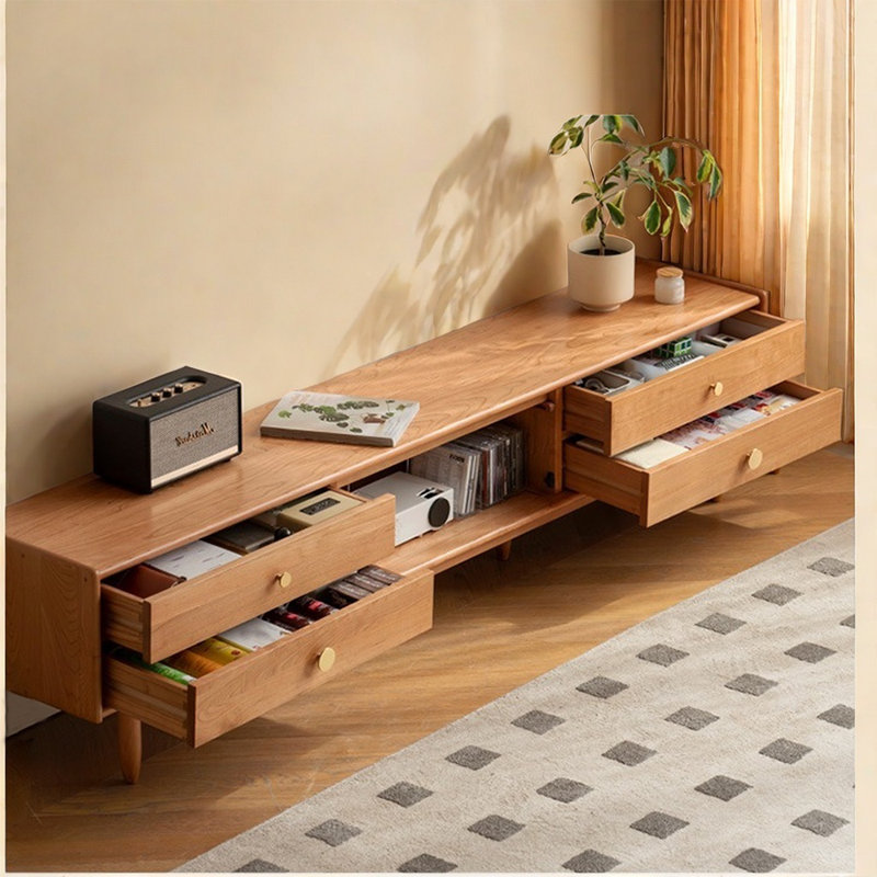 Crédence de rangement en bois massif l 78,74 po, L 59,06 po x P 14,17 po x H 18,11 po