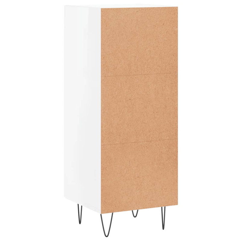 Margaritha 1 - Door Standard Accent Cabinet, High Gloss White