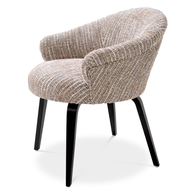 Moretti Upholstered Arm Chair, Mademoiselle Beige