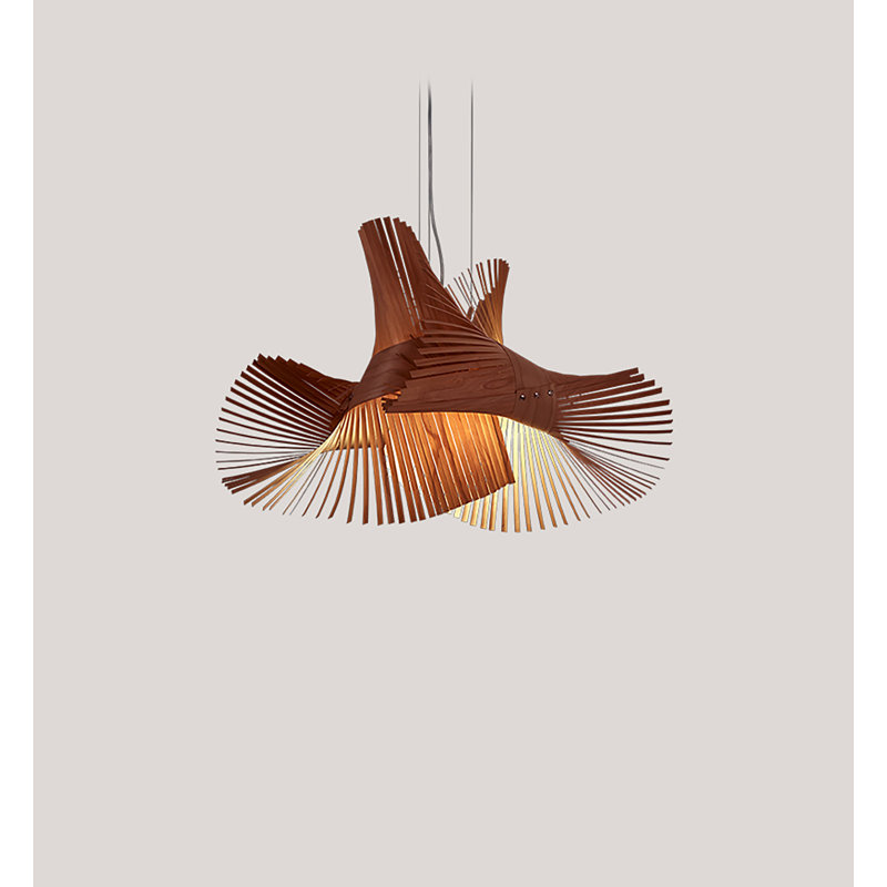 Minimikado 1 - Light Pendant, E26, Natural Cherry