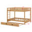 Bunk Bed With Ladder And Trundle-1071295167