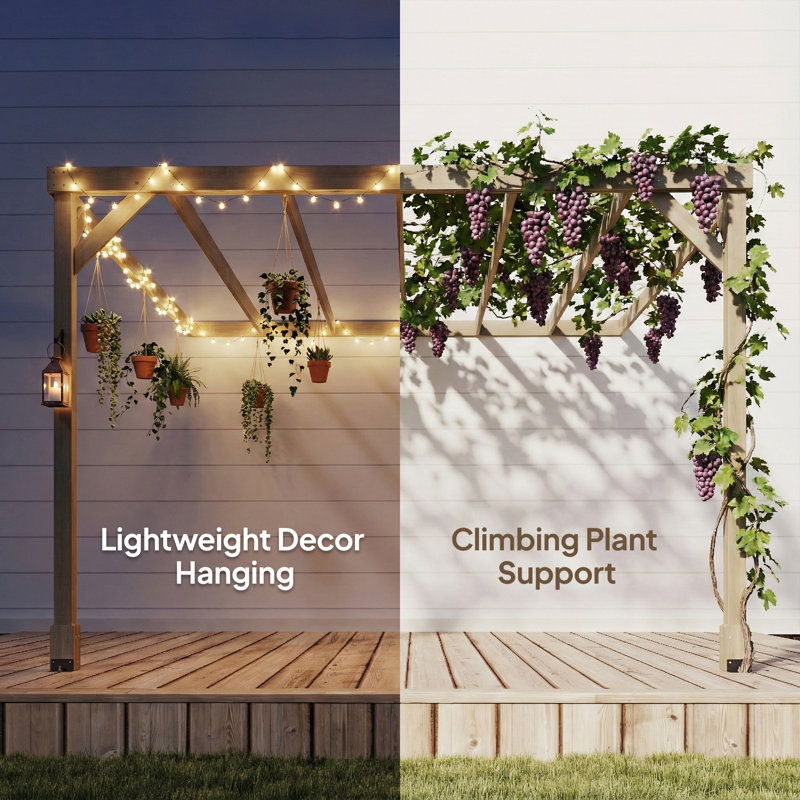Pergola, 215cm H x 300cm W x 298cm D