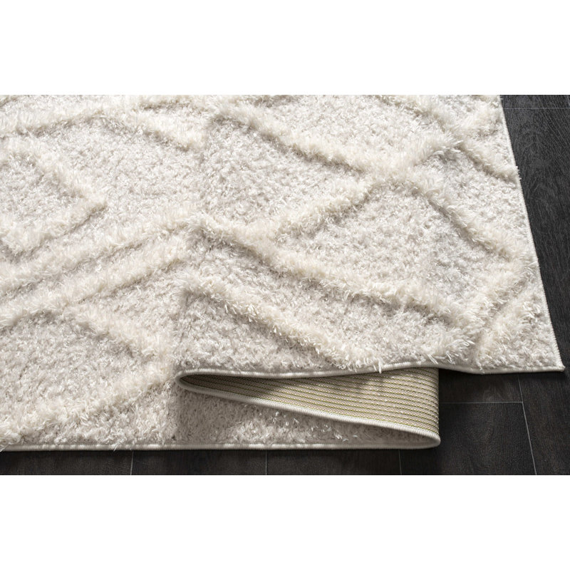 Tapis beige en polypropylène / jute tissé à la machine Siepie, Rectangle 1 pi 1 po x 2 pi 11 po