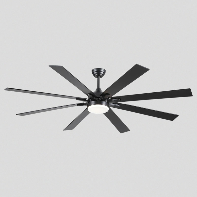 Ventilateurs de plafond encastrés noirs 41 ", 41 pouces de large, Noir, Black