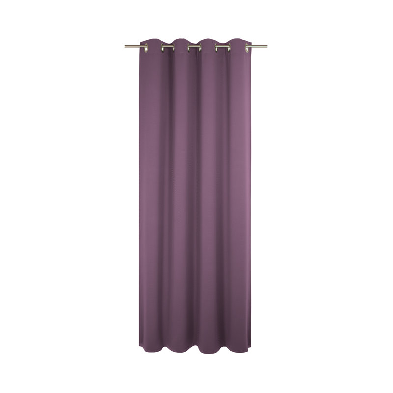 Yvette Eyelet Opaque Single Curtain, Purple, 145cm Width x 145cm Drop