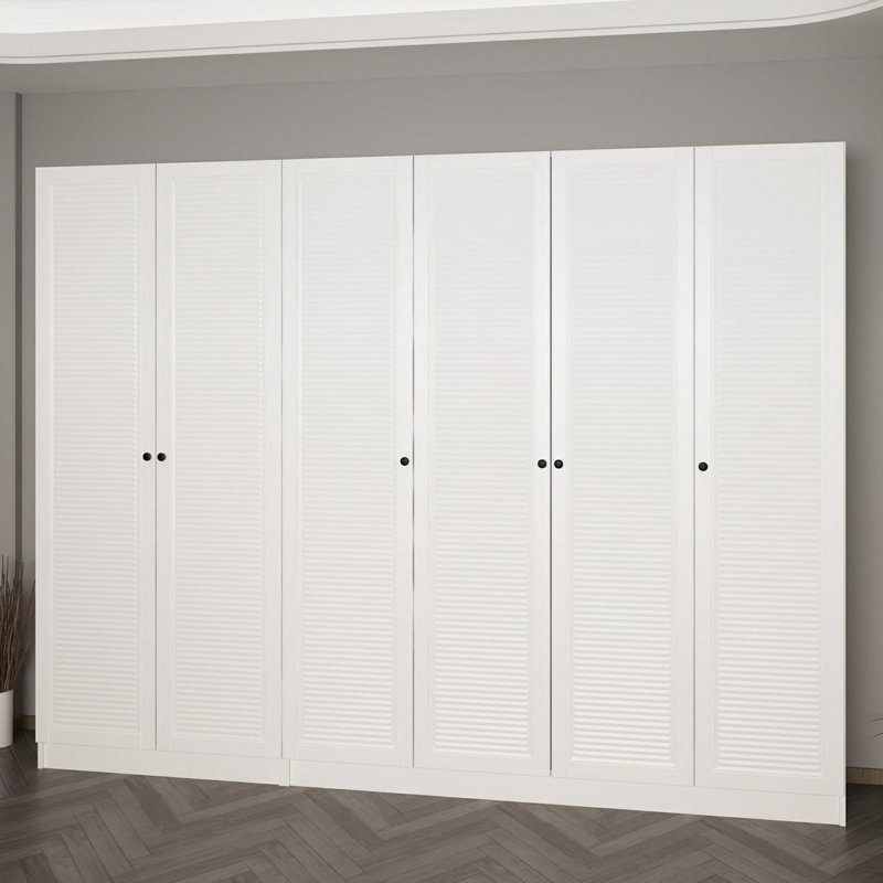 Elegant Hall Stand, White, 106.3 x 82.7 x 13.8 inches | 100% Melamine Coated Particle Board, Thickness: 0.7 inches | Traditional Solid Color Design, Perfect for Entryways & Living Spaces, Durable & Functional
