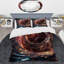 Ensemble de housse de couette spirale hypnotique dorée et rose - spirales abstraites-101243707