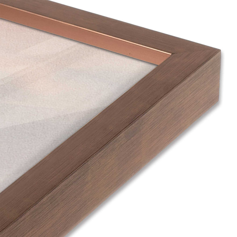 Motif rustique de grange, Encadré rose poudre, H 21,5 po x l 21,5 po