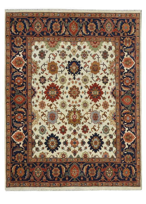 Wool Oriental Area Rug, Rectangle 9' x 12'