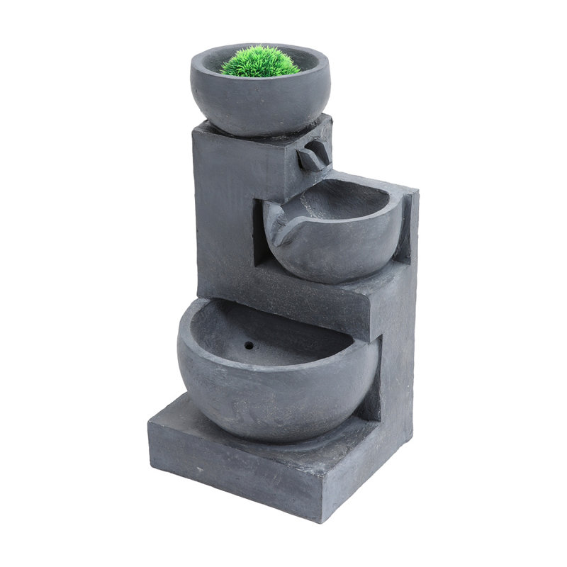 Antoinette Weather Resistant Floor Fountain with Light