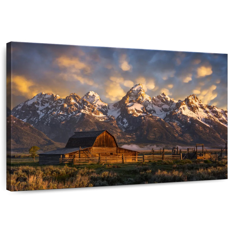 Mormon Row Barn, H 34 po x l 51 po