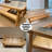 Burlywood Solid Wood Rectangular Table-1077945313