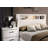 Metal And Wood Nightstand With 2 Drawers-1530814927